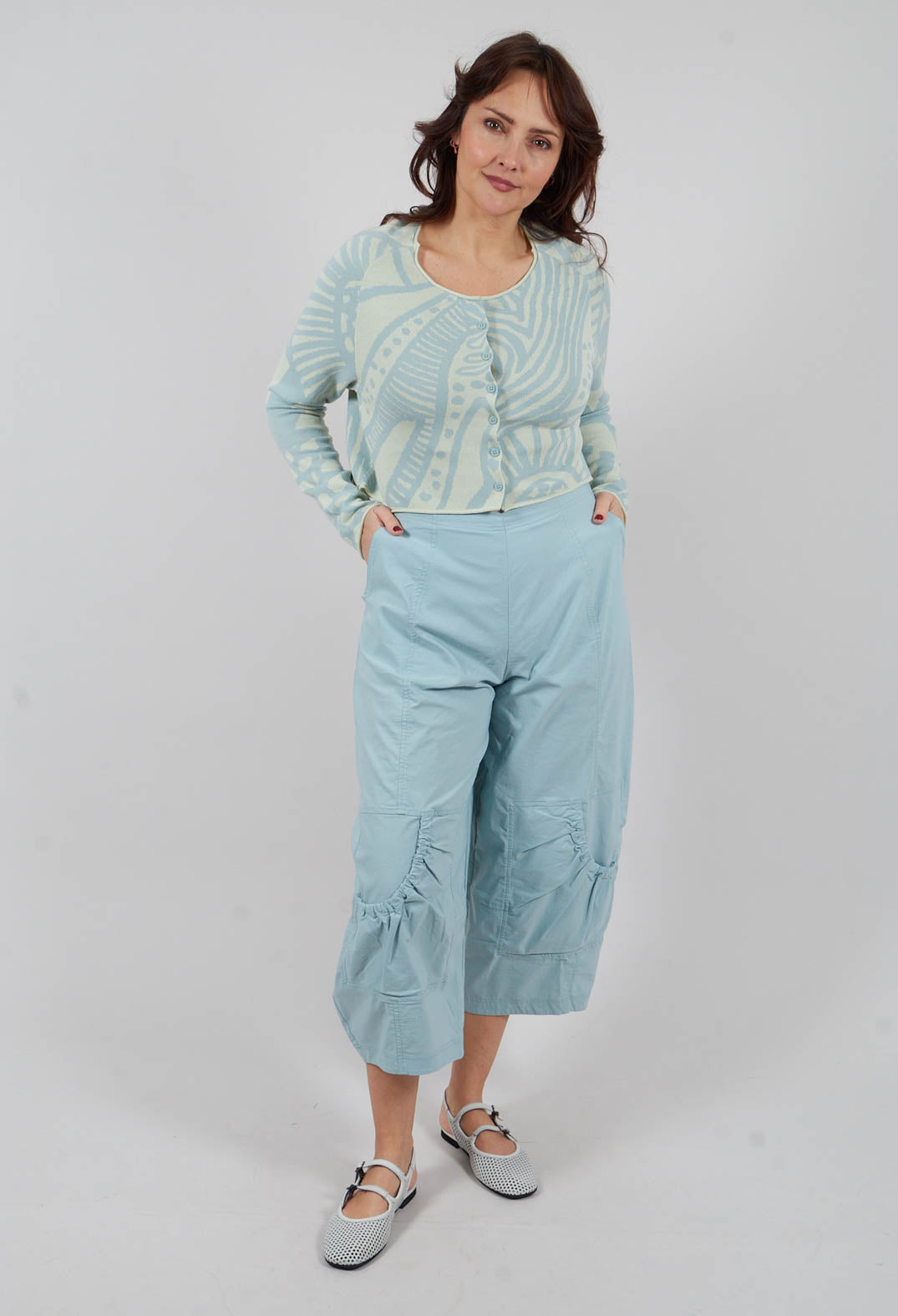 Pull On Balloon Trousers in Mint - 3630109
