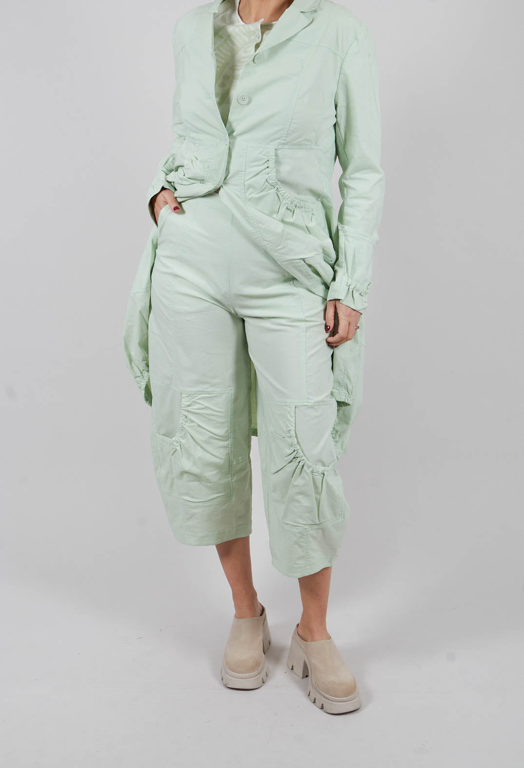 Pull On Balloon Trousers in Lime - 3630109