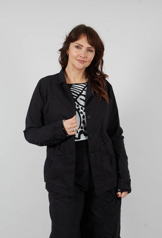 Button Up Jacket in Black - 3631110