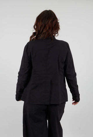 Button Up Jacket in Black - 3631110