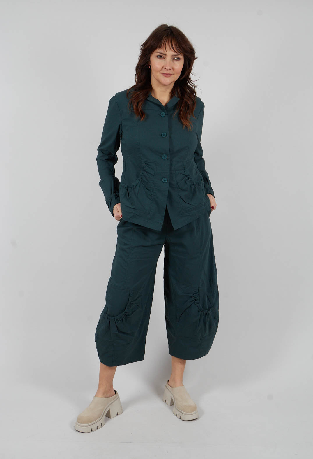 Button Up Jacket in Tree - 3631110
