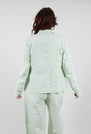 Button Up Jacket in Lime - 3631110