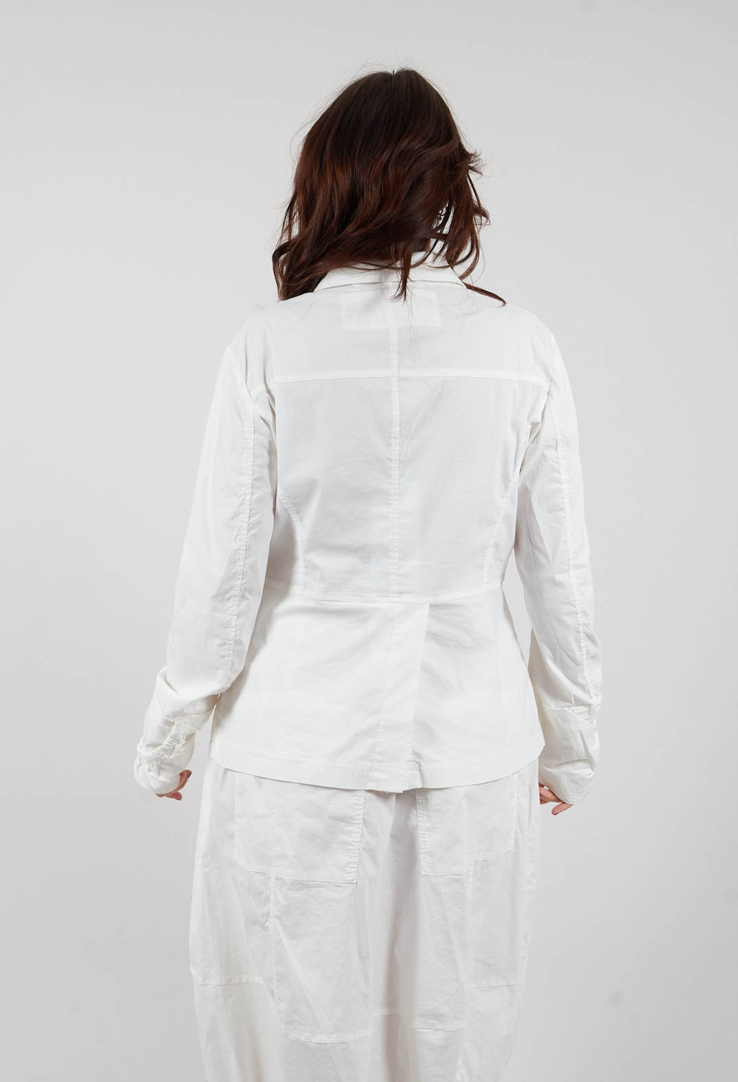Button Up Jacket in Off White - 3631110