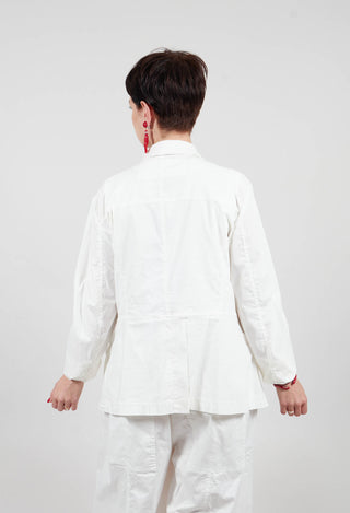Button Up Jacket in Off White - 3631110