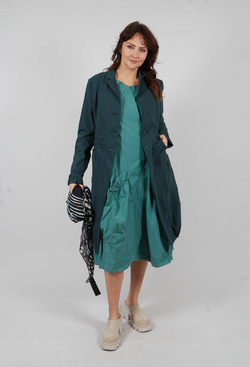 Tulip Hem Coat in Tree - 3631211