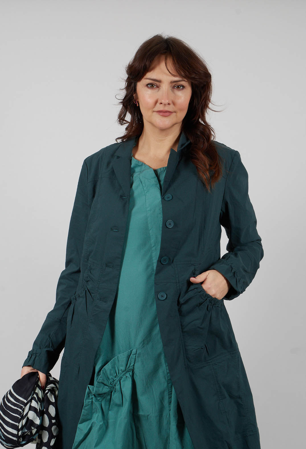 Tulip Hem Coat in Tree - 3631211