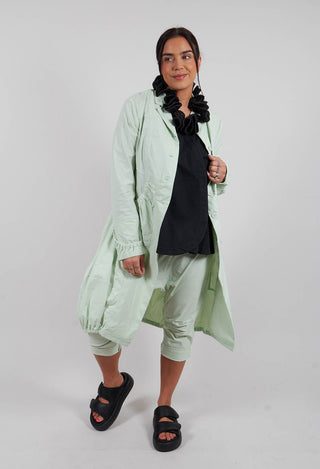 Tulip Hem Coat in Lime - 3631211