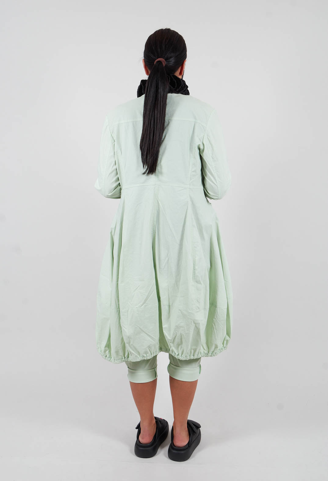 Tulip Hem Coat in Lime - 3631211