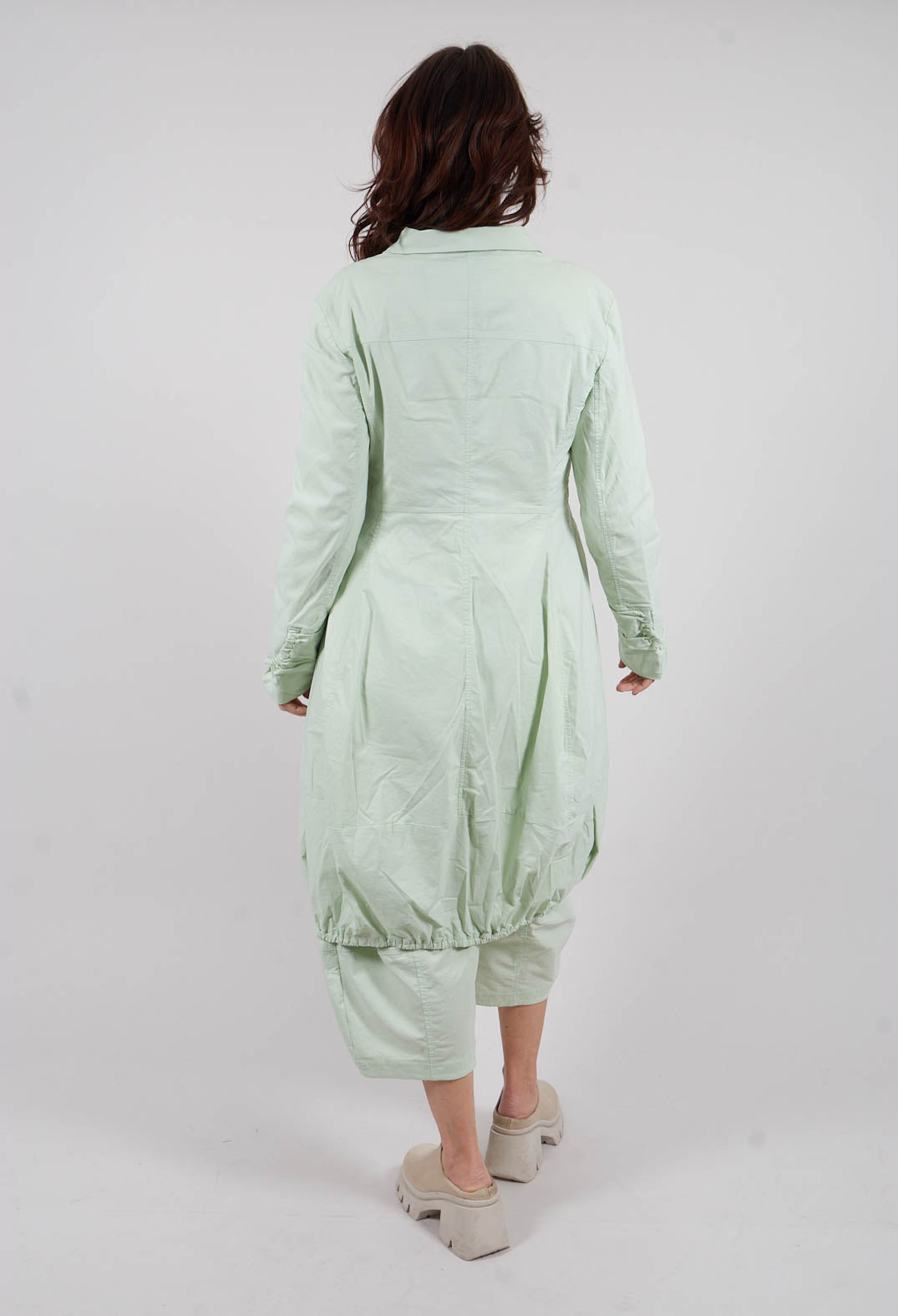 Tulip Hem Coat in Lime - 3631211