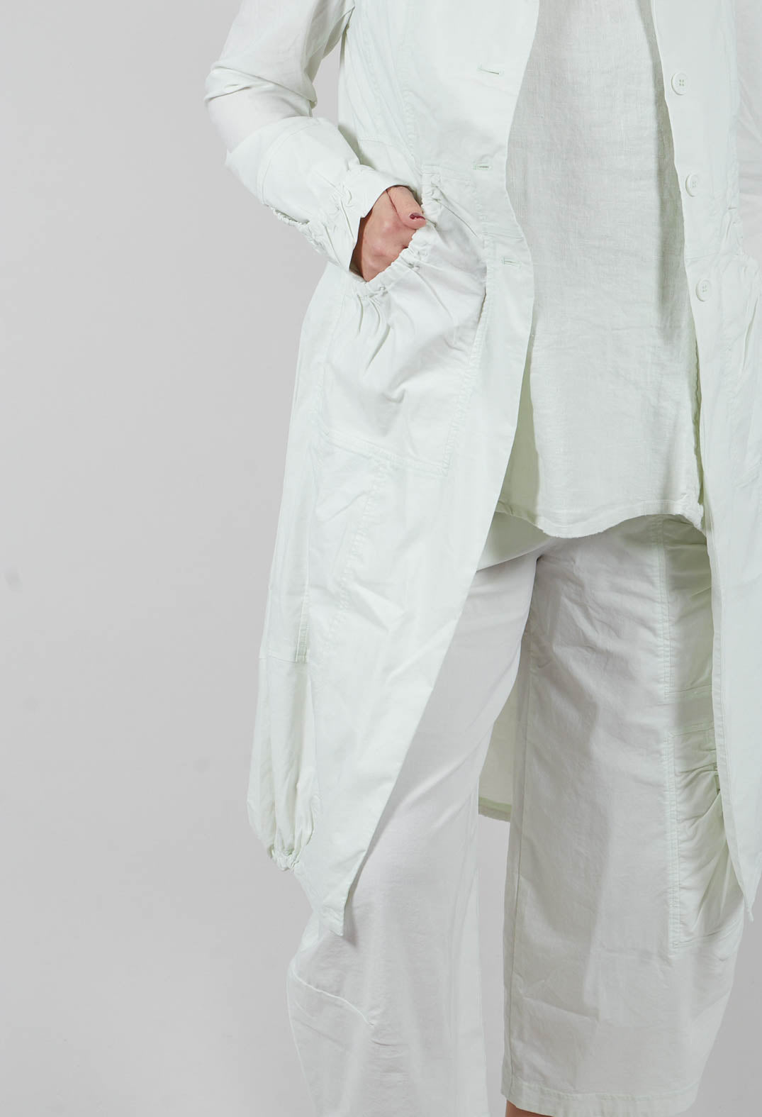 Tulip Hem Coat in Salina - 3631211