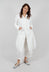 Tulip Hem Coat in Off White - 3631211