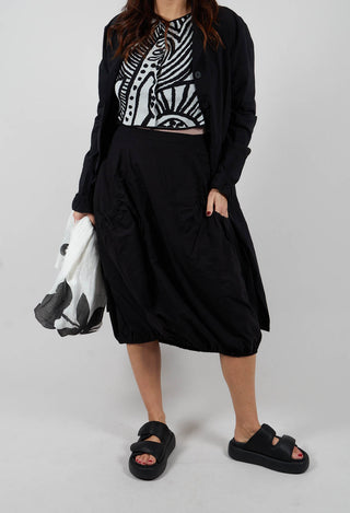 Pull On Balloon Skirt in Black - 3630312