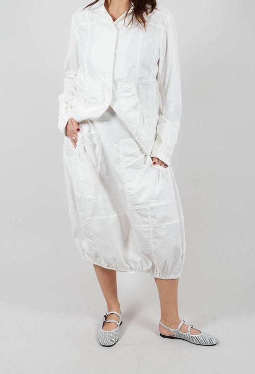 Pull On Balloon Skirt in Off White - 3630312