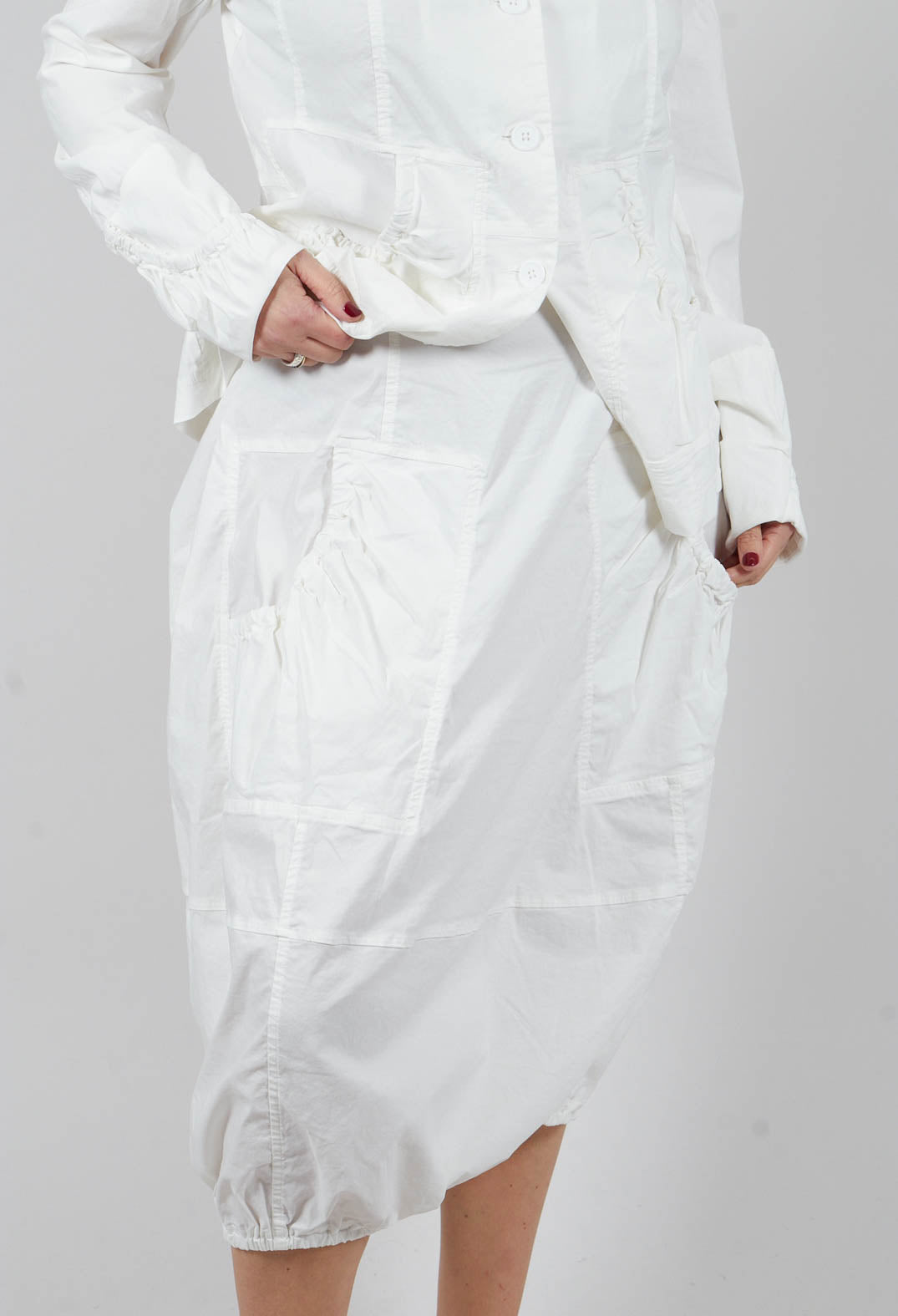 Pull On Balloon Skirt in Off White - 3630312