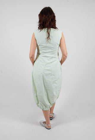 Sleeveless Balloon Dress in Lime - 3630913