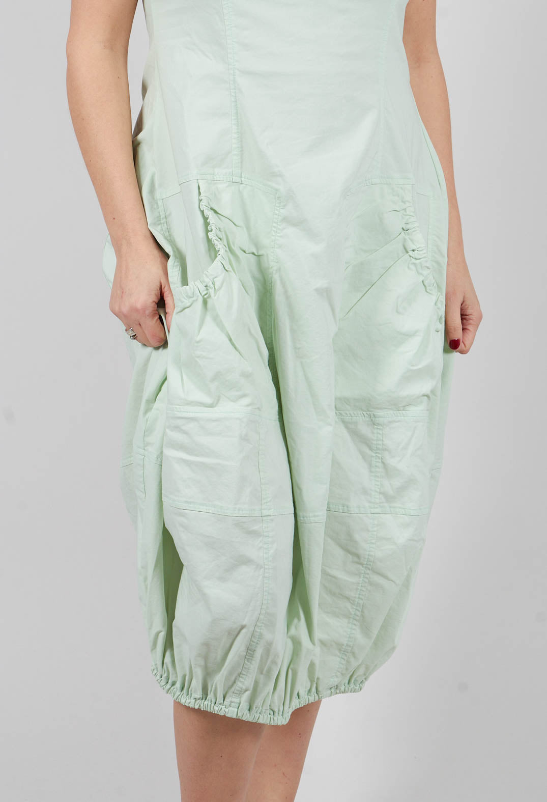 Sleeveless Balloon Dress in Lime - 3630913
