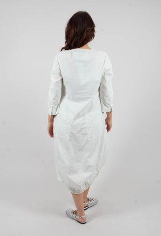 Cropped Sleeve Balloon Dress in Salina - 3630915