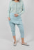 Slim Leg Drop Crotch Trousers in Mint - 3630116