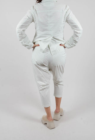 Slim Leg Drop Crotch Trousers in Salina - 3630116