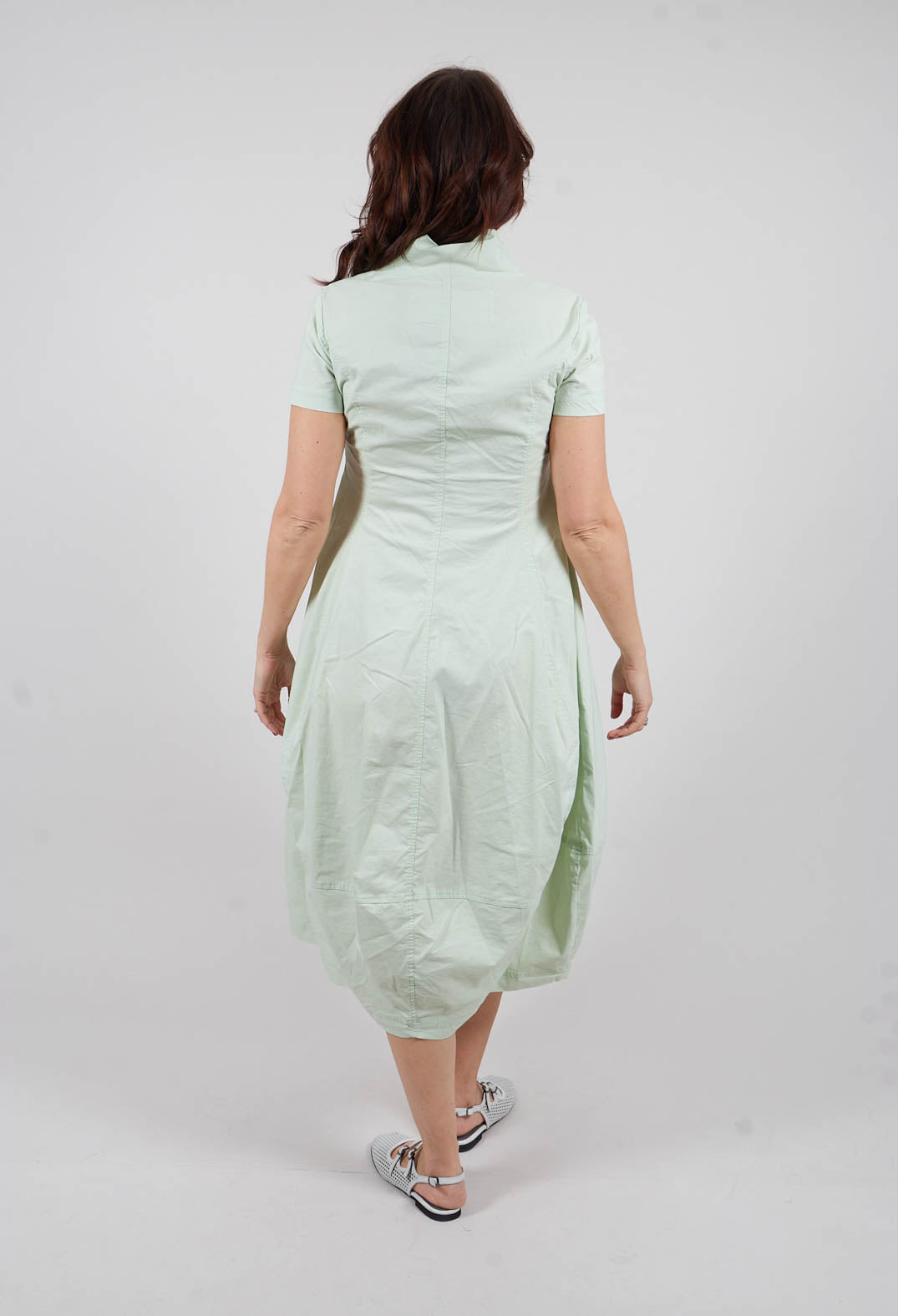 Feature Neckline Dress in Lime - 3630917