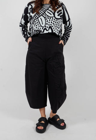 Trousers with Feature Pockets in Black - 3630118