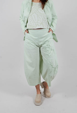 Trousers with Feature Pockets in Lime - 3630118