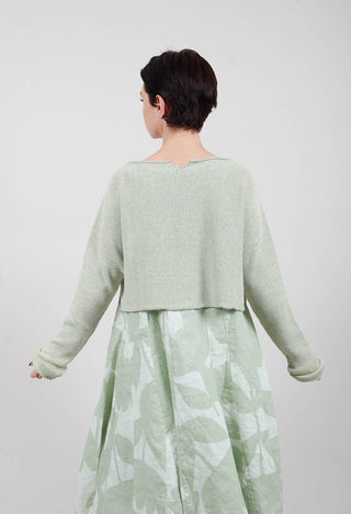 Cropped Pullover in Lime - 3720706