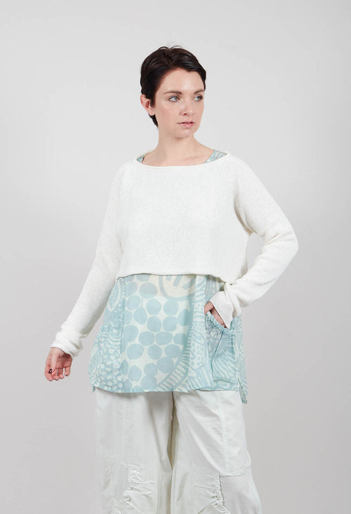 Cropped Pullover in Off White - 3720706