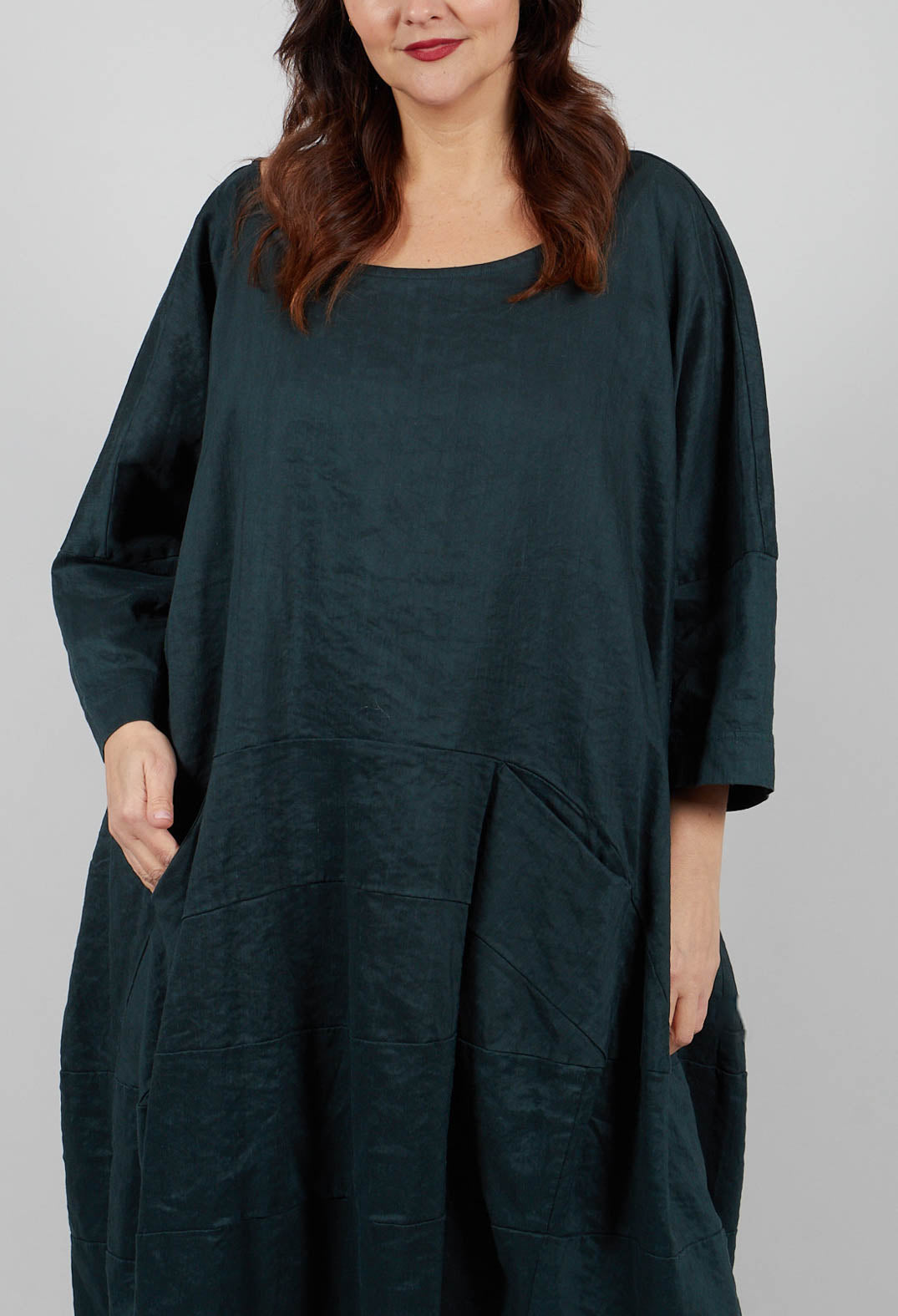 Curved Seam Dress in Tree - 3830906