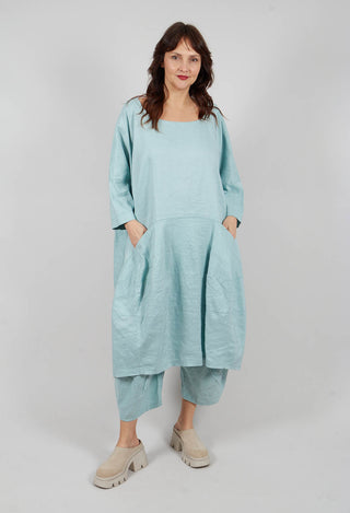 Curved Seam Dress in Mint - 3830906