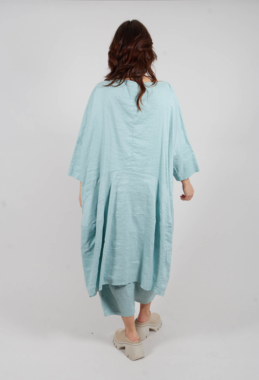 Curved Seam Dress in Mint - 3830906