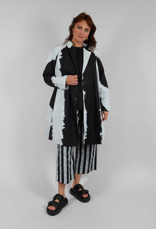 Printed Jacket in Big Stripe