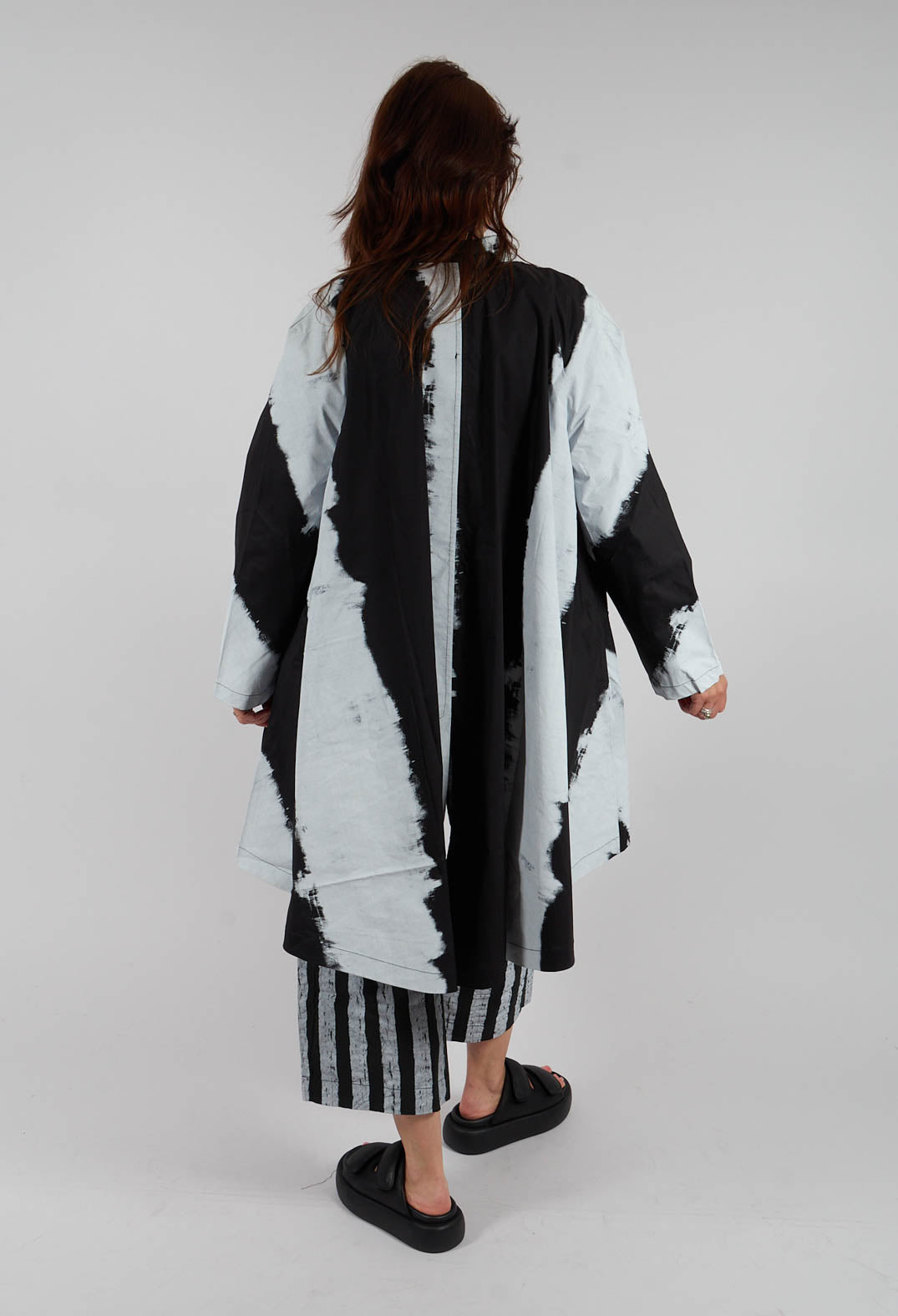 Printed Jacket in Big Stripe