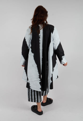 Printed Jacket in Big Stripe