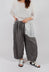 Sheer Finish Harem Trousers in Silver