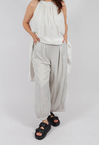 Sheer Finish Harem Trousers in Ice