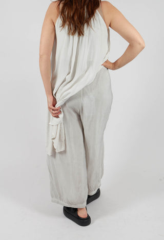Sheer Finish Harem Trousers in Ice