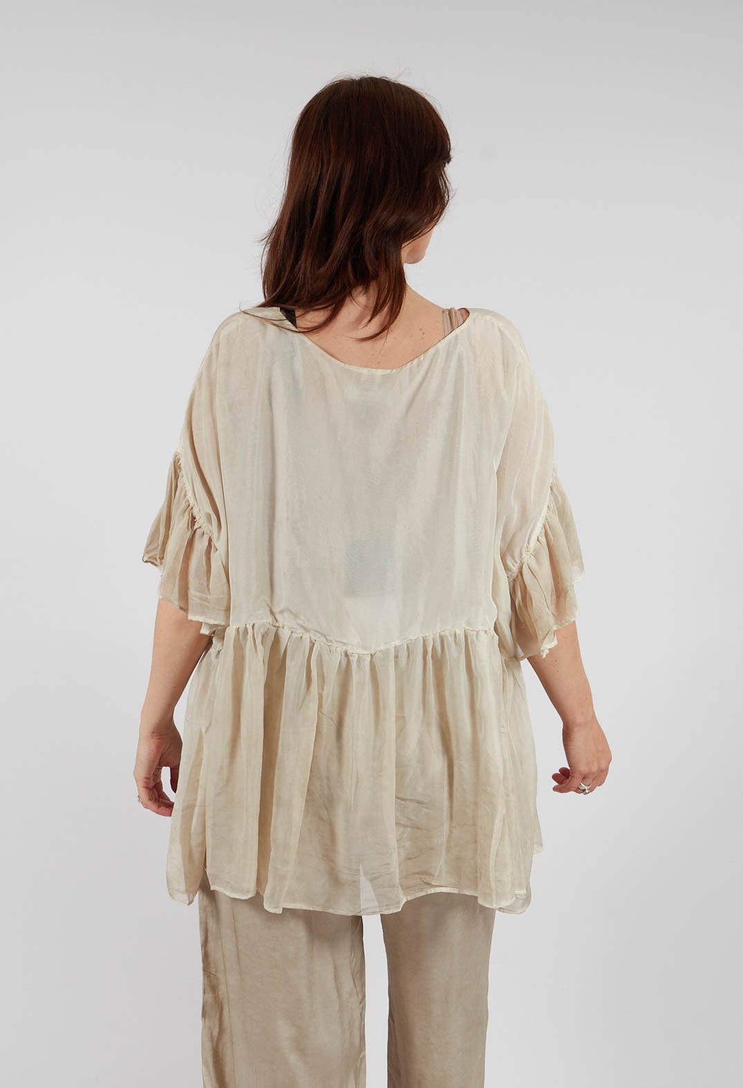 Babydoll Flutter Top in Gold