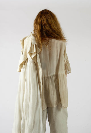 Babydoll Flutter Top in Gold