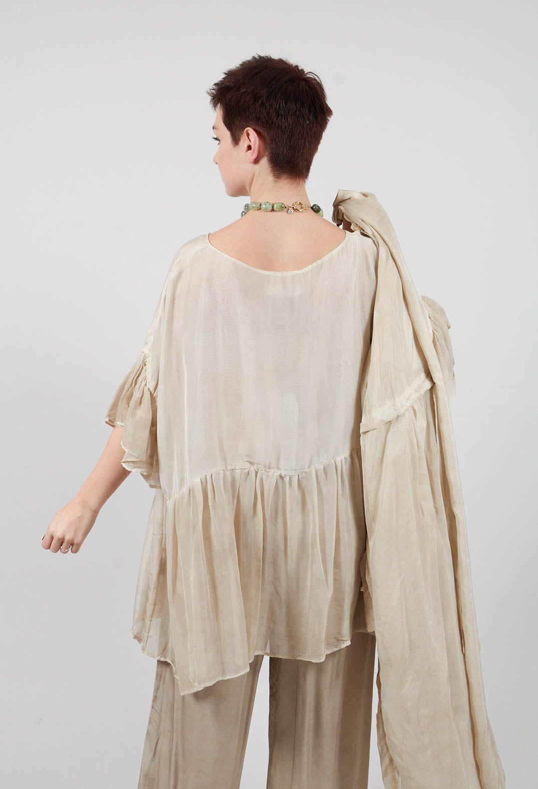 Babydoll Flutter Top in Gold