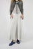 Raw Edge Circle Skirt in Ice