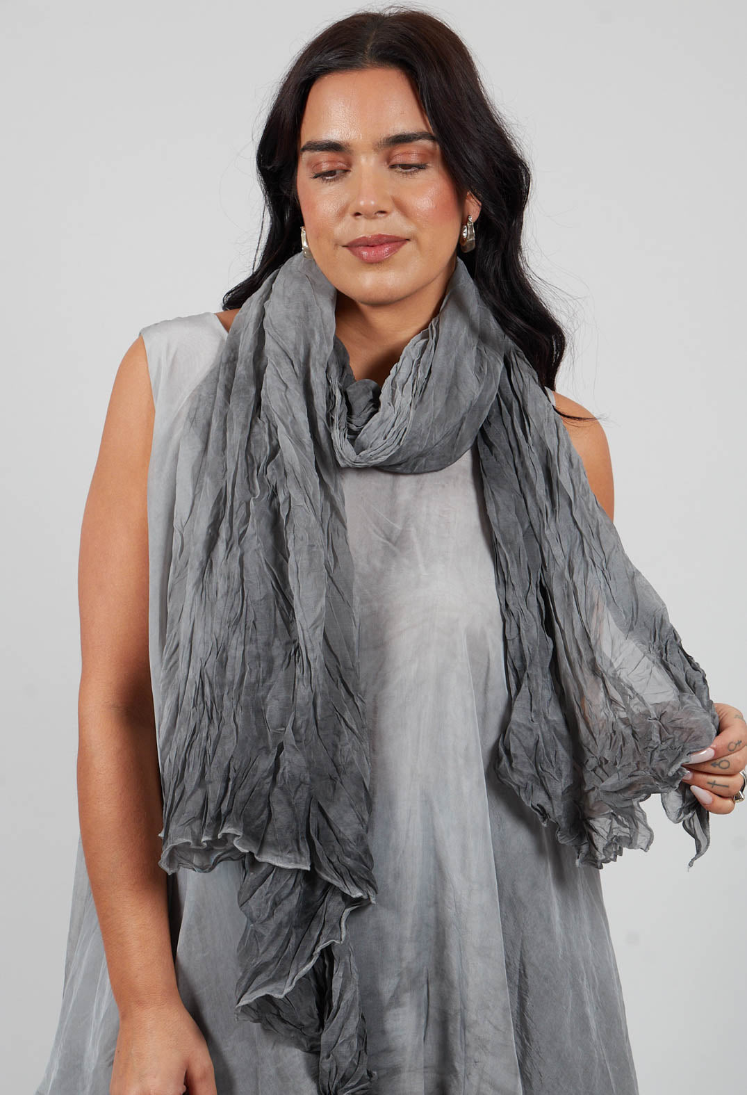 Sheer Scarf in Onyx