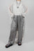Dart Hem Trousers in Silver