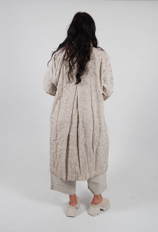 Fringe Kimono Duster Coat in Ice