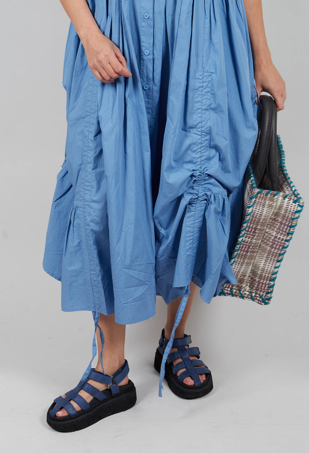 Darted Tier Sleeveless Dress in Riverside