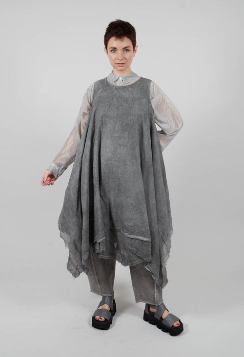 Double Layer Tunic Tank in Onyx