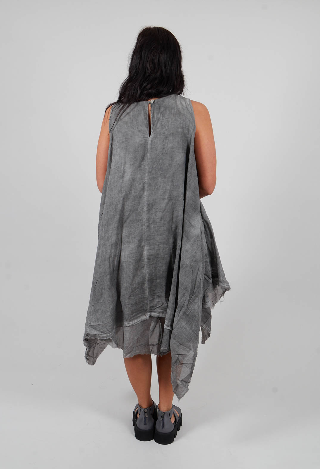 Double Layer Tunic Tank in Onyx