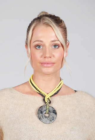 Howlite Necklace in Yellow