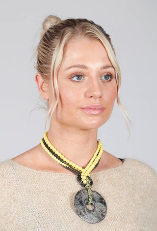 Howlite Necklace in Yellow