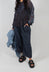 Light Weight Cotton Barrel Trousers in Indigo